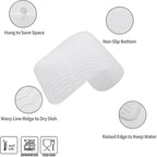 Silicone Dish Drying Mat for Multiple Usage,Easy clean,Eco-friendly,Heat-resistant Silicone Mat for Kitchen Counter or Sink,Refrigerator or Drawer Liner Translucent S 12 inches x 6 inches