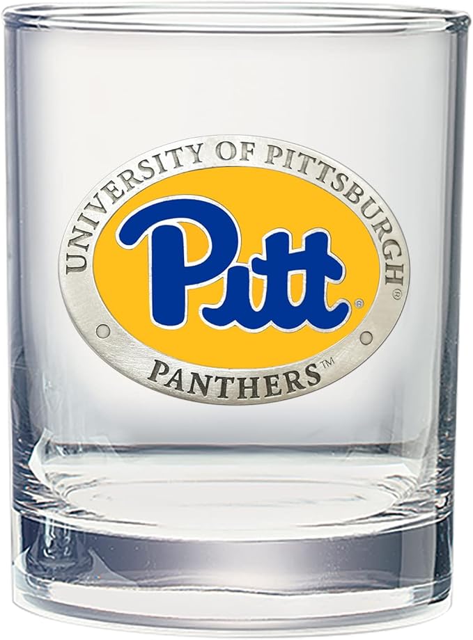 Heritage Pewter Pittsburgh Double Old Fashion | Double Rocks Glass 14 OZ for Liquor | Expertly Crafted Pewter Glass