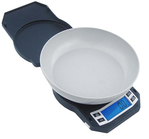 American Weigh Scales Series Digital Kitchen Weight Scale, Food Measuring Scale, Backlit LCD Screen, 1kg x 0.1g, LB-1000