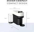 Nespresso Vertuo Pop+ Coffee and Espresso Maker by Breville, Coconut White