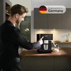 Miele CM 6160 MilkPerfection Automatic Wifi Coffee Maker & Espresso Machine Combo, Obsidian Black - Grinder, Milk Frother