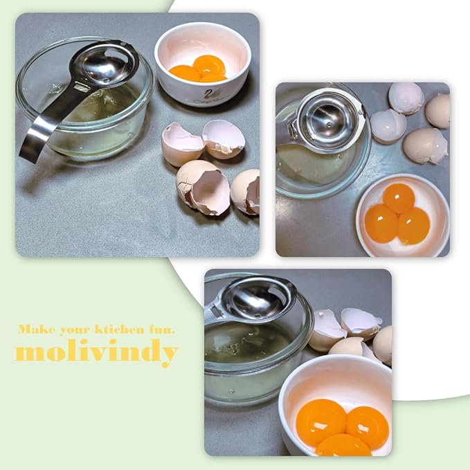 Egg separators, egg white and yolk separator, stainless steel, health and safety, separator, kitchen gadgets,egg separator for raw eggs