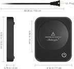 Coffee Mug Warmer, Smart Cup Warmer for Desk, 3 Temperature Control & Auto Shut Off, Electric Cup Warmer for Heating Milk,Tea,Beverage,Candle (Black-No Mug)