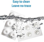 Silicone Molds Baking for Mousse Cake, 3D Baking Molds Dessert Molds for Pastry Truffle Pudding Jelly Cheesecake, Donut Shape, 6-Cavity