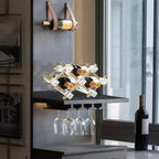 Countertop Bar Liquor Wine Bottle Holder Display Shelf, Wine Rack Organizer Storage Pantry Cabinet for Kitchen Decor