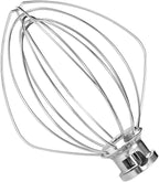 Wire Whip for KitchenAid Stand Mixer, airkitrep KN256 Stainless Steel Whisk Attachment, 6 Wire Whip Attachment Fits for Kitchen Aid 5-6 Quart Bowl-Lift Mixer, KP26, KD26, Pro 6500 Series Mixer