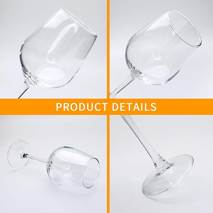 Wine Glasses Set of 12,12oz Red Wine Glasses,for Red or White Wine, High-end Banquet, Party, Bar, Wedding, Gift (12 pcs)