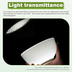 Yoshy 16-Piece White Bone China Dinnerware with Lightweight Durable Chip Resistant Design Service for 4