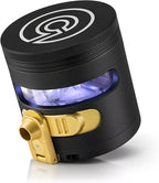 MANUAL Grinder AUTOMATIC Dispenser Large 2.5" Aluminum Alloy, for HOME & KITCHEN ONLY (Midnight)…