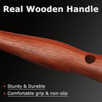 Peeler, Japanese Stainless Steel Blade with Non-Slip Real Wood Handle, Ultra Sharp Potato Peeler for Kitchen, Apple, Cucumber & Carrot I-Shaped Peeler – Serrated Blade