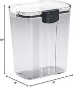 Progressive ProKeeper Baker's Airtight Kitchen Storage Canister Container Set for Flour, Sugar & More, Keeps Ingredients Fresh, with Accessories (Multicolor, 6- Piece)