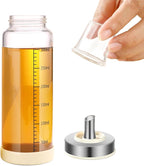 Honey Dispenser No Drip, Maple Syrup Dispenser, Olecranon design, automatic reflux，Honey Jar with Stand, Beautiful Honey Pot, Perfect Honey Container(10 oz×pack 1)