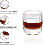 KAMMAK Whiskey Glasses Set of 2, 7.1 oz (210 ml) Old Fashioned Tumbler, Thick Base Crystal Glass with Delicate Rim & Seamless Design for Scotch, Bourbon, Cocktails, Lead-Free Barware