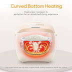Joydeem Ceramic Rice Cooker, 6 Cups Uncooked Rice Cookers with Pure Ceramic Inner Pot, Healthy & PFOA Free, 3L/3.2 qt, DFB-C300