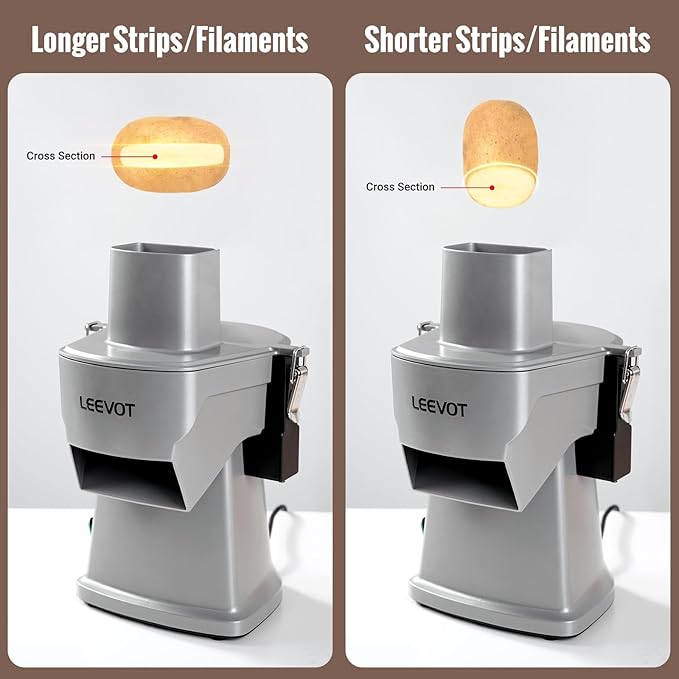 Commercial Vegetable Chopper 200W, Electric Food Processor for Slicing Dicing Shredding, Professional Veggie Cutter for Restaurant, Hotel School, Cafeteria, French Fry, Cheese Grater