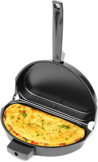 Fox Run Egg Pan, Non-Stick Folding Omelette Pan, 8"