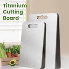 Titanium Cutting Board, 2025 Upgrade 100% Pure Titanium Cutting Boards for Kitchen, 1 Pack Double Sided Food-Grade Chopping Board for Cutting Meat Vegetable Fruit (13 * 8in)