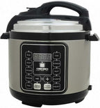 12 In 1 Electric Pressure Cooker With 24-Hour Reservation Function, Slow Cooker, Rice Cooker, Wok, Cake, Yogurt, Etc., 6 L, Stainless Steel/Black.