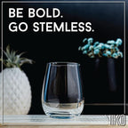 Vikko 12.25 Ounce Stemless Wine Glasses | – Dishwasher Safe – For Parties, Weddings, and Everyday – Great Gift Idea – Set of Six Stemless Wine Glass Tumblers