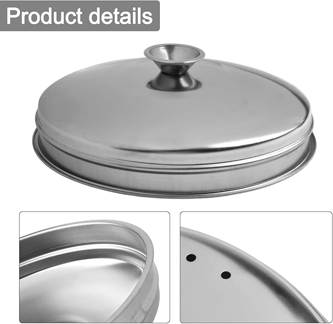 Stainless Steel Steamer Tray for Healthy Cooking for Vegetables, Meat, and Baby Food (20cm pot cover)