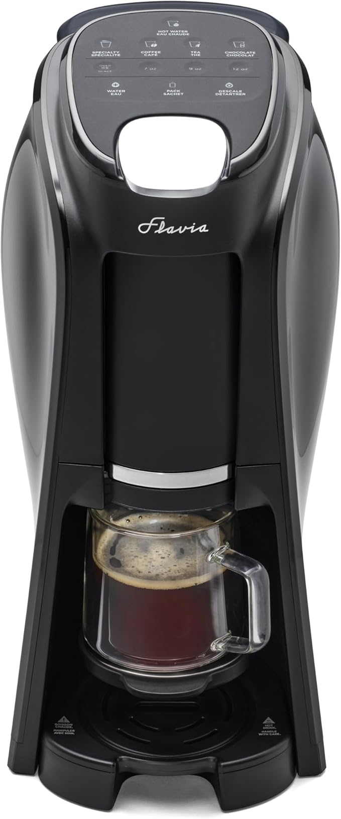 Flavia Aroma Brewer - Coffee Machine, Makes Coffee, Lattes, Tea, and other Hot or Iced Beverages with Single-Serve Freshpacks, Multiple Brew Sizes, Grey