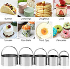 Pastry Cutter, Biscuit Cutter, Dough Scraper, Silicone Baking Mats, Stainless Steel Pastry Blender Set, Dough Cutter Biscuit Cutter Baking Pastry Mat Dough Blender Tools & Pastry Utensils (5 Pcs/Set)