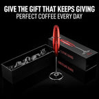 Zulay Executive Series Ultra Premium Gift Milk Frother For Coffee with Deluxe, Radiant Finish - Coffee Frother Handheld Foam Maker - Electric Milk Frother Handheld For Lattes Premium UV Red