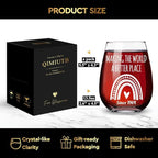 Making The World A Better Place Since 1964 Wine Glasses, Fabulous 1964 Gifts for Women,men, 1964 Gifts for Women and Men, Funny Gag Present for Mom, Sister, Best Fifty Year Old,61th Birthday Gifts-112