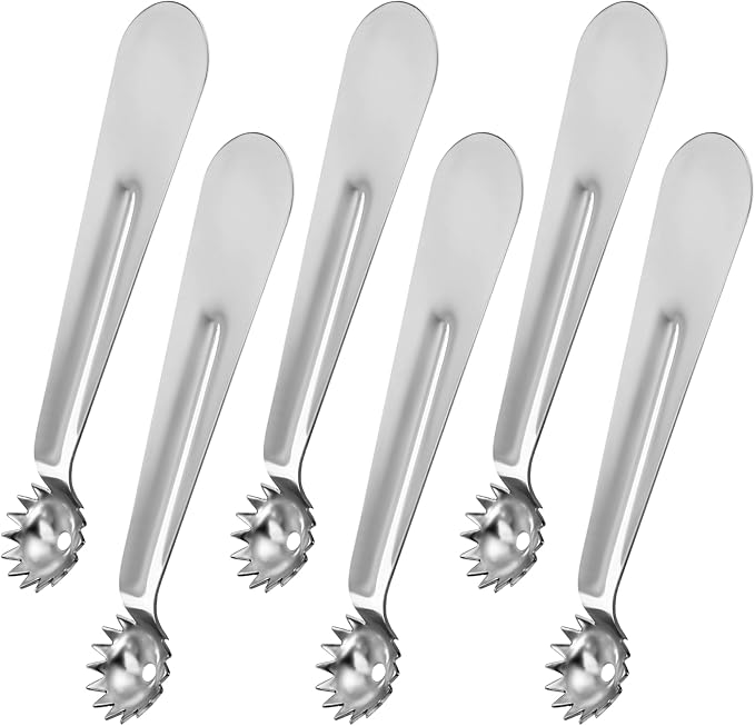 6 Pcs Tomato Stem Corer Strawberry Pitter Baller Practical Stainless Steel Huller Kitchen Tool Fruit Vegetable Stem Remover
