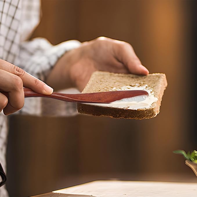 6PCS 7.08inch Honey Dipper Sticks Honey Spoon and Coffee Stirring Spoons, Wooden Honey Mixing Stirrer Honey Comb Stick, Honey Wand for Honey Jar Dispense Drizzle Honey Wedding Party