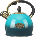3Quart Whistling Tea Kettle Classic Teapot Stainless Steel Teakettle with Cool Grip for Stovetop