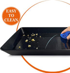 Serving Tray Platter, 2 Pcs Food Tray for Veggie Fruit Snack Dessert Cookie Cheese, Food Trays for Party Supplies Display, Plastic Platters for Serving Food, Large Trays, BPA Free