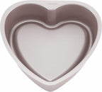 CHEFMADE Heart-Shaped Cake Pan, 8-Inch Non-Stick Food Bowl Bakeware for Oven Baking (Champagne Gold)