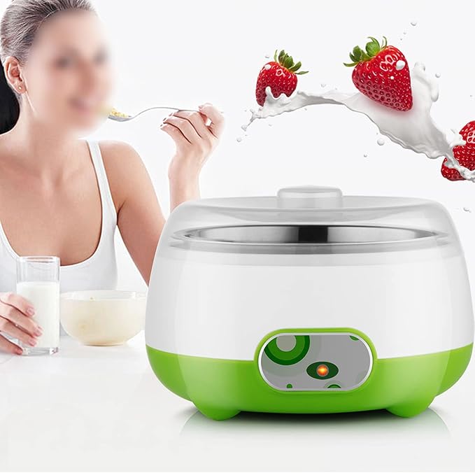 Electric Yogurt Maker, 1L Yogurt Maker Machine Auto Constant Temperature w/Stainless Steel Inner Pot, Homemade DIY Yogurt Maker for Home Organic Yogurt, Fruit Wine Maker, Cheese Maker