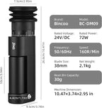 Espresso Grinder for Home Use - Stepless Adjustment Electric Burr Coffee Grinders, One-Touch Coffee Bean Grinder with 38mm 6-Star Conical Burr, Magnetic Dosing Cup and Air-Blowing