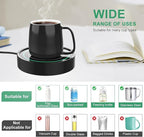 Coffee Mug Warmer with Automatic Gravity Switch,Electric Beverage Warmers for Office Home Desk Use, Smart Cup Warmer Thermostat Coaster Apply to Hot Coffee,Tea Espresso Milk Candle Wax On/Off
