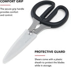 KitchenAid Multipurpose Shear Set, Versatile Scissors with Nutcracker, Bottle Opener, Ergonomic Handles with Protective Blade Covers, 2 Piece