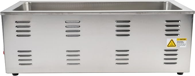 Winco Electric Portable Food Pan Warmer, 1500 W, 120V, 4/3 Size