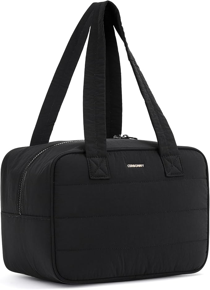 Insulated Lunch Bag，Freezable Lunch bag，Built-in Ice Pack Small Cooler，Lunch Bags for Women ，Waterproof and Durable，Suitable for Work, Picnics, Travel, and Meal Preparation（Black）