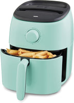DASH Tasti-Crisp™ Express Air Fryer Oven, 2.6 Qt., Aqua – Compact Air Fryer for Healthier Food in Minutes, Ideal for Small Spaces - Auto Shut Off, Analog, 1000-Watt