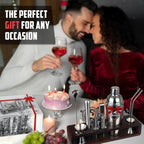 Cocktail Shaker Set Bartender Kit with Stand, Professional Bartending Kit, House Warming Gifts for New Home - Cocktail Mixer Set, Bar Tool Set - Cocktail Kit Bar Accessories for Home Bar Set