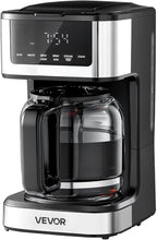 VEVOR Programmable Coffee Maker, 12 Cup Programmable Drip Coffee Makers with Touch Screen, 4-Hour Keep Warm Coffee Makers Drips, 2 Brew Strengths Drip Coffee Machine for Home, 24-Hour Programmable