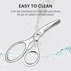 Stainless Steel Baby Food Scissors, Baby Food Scissors With Travel Case, Ideal For Pizza, Meats, Noodles, Vegetables, And Fruits