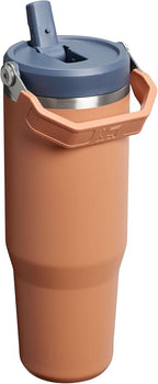 Stanley IceFlow 2.0 Flip Straw Tumbler with Handle 30 oz | Twist On Lid and Flip Up Straw | Leak Resistant Water Bottle | Insulated Stainless Steel | BPA-Free | Toast