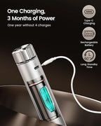 Maestri House Rechargeable Milk Frother with Stepless Speed Control, LunaFro Max Handheld Electric Foam Maker Waterproof Drink Mixer Foamer with Stand & Detachable Whisks for Lattes, Cappuccino