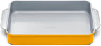 Caraway Non-Stick Ceramic 9”x13” Rectangle Pan - Naturally Slick Ceramic Coating - Non-Toxic, PTFE & PFOA Free - Perfect for Brownies, Lasagnas, and More - Marigold