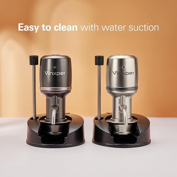 Wine Aerator Adjustable 0-4 Hours, Rechargeable Wine Air Aerator, Electric Wine Decanter, Wine Pourer for Wine, Gift for Men, Boyfriend, Dad