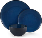 Pfaltzgraff Lucy 12 Piece Dinnerware Plate and Bowl Set, Service for 4