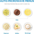 Midea MM12S2ASZ Oven 1000W, 1.2 Cu.ft Drawer, 24'' Built-in Microwave, Stainless Steel, Child Safety Lock, One-Touch, Auto-Menus