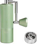 TIMEMORE Chestnut C3 ESP Pro Manual Coffee Grinder, Stainless Steel S2C Conical Burr Hand Coffee Grinder with Foldable Handle, Adjustable Grind Setting for Espresso to French Press - Green